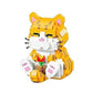 Fafafa Toys Pet Cute Orange Cat Building Sets, Micro Building Blocks Cats, Cute Animal Series Micro Mini Building Blocks Kit, Ca