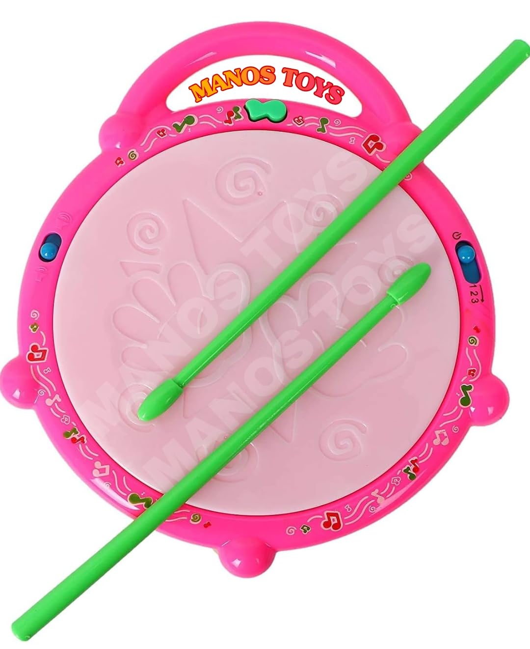 Musical Flash Drum With 3D Lights Music For 2 3 4 Year Kid Boy Girl,Musical Flash Drum With 3D Lights Music Toy For Kids/Girl/Bo