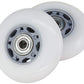Ripstik Casterboard Replacement Wheel Set 76 Mm W/ Bearings (Silver-Gray/White)