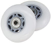 Ripstik Casterboard Replacement Wheel Set 76 Mm W/ Bearings (Silver-Gray/White)