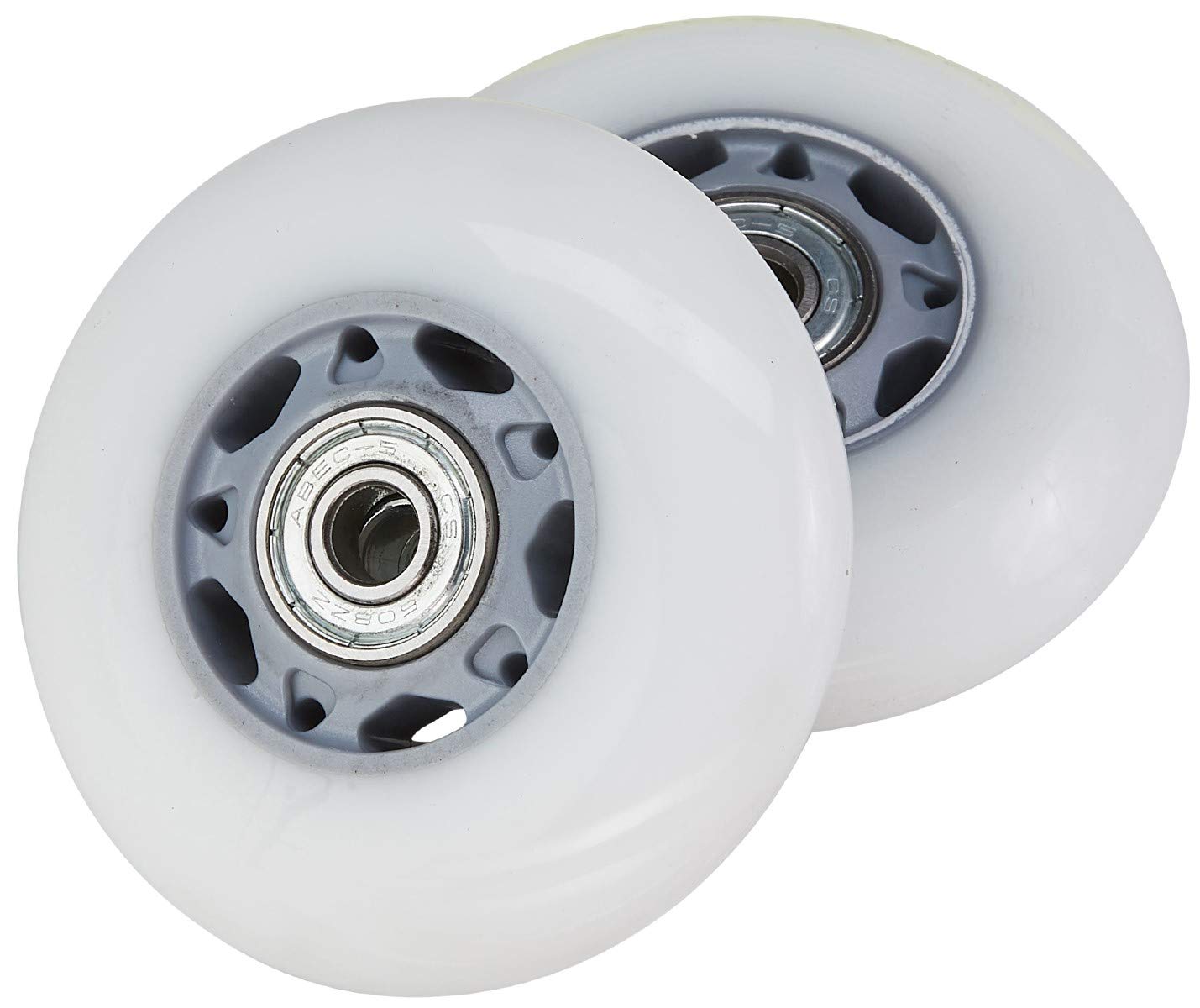 Ripstik Casterboard Replacement Wheel Set 76 Mm W/ Bearings (Silver-Gray/White)