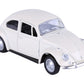 Berry President 1967 Classic Beetle Bug Vintage 1/32 Scale Diecast Metal Pull Back Car Model Toy for Gift/Kids (Beige)