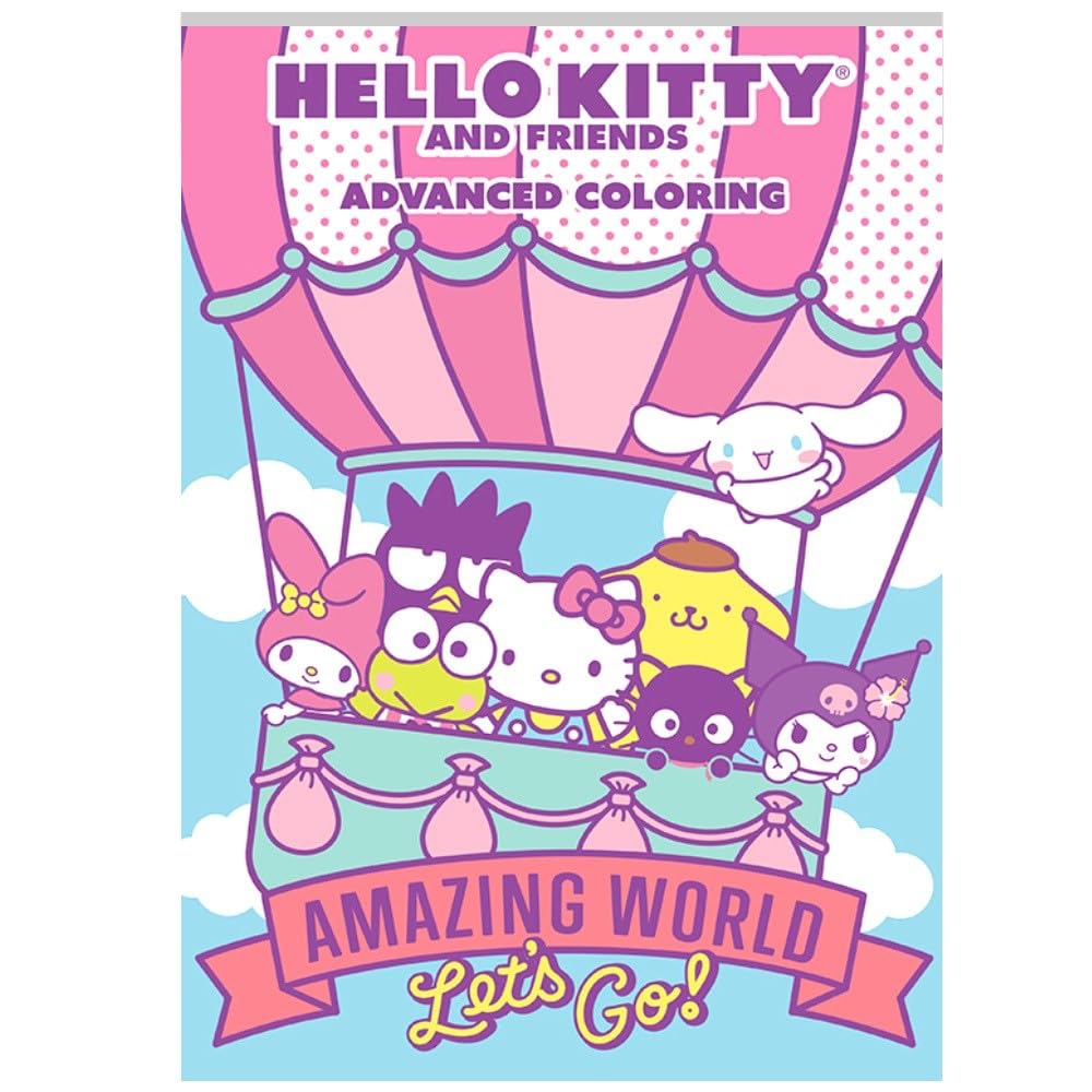 Bendon Hello Kitty And Friends Advanced Coloring Book (Amazing World Let'S Go)