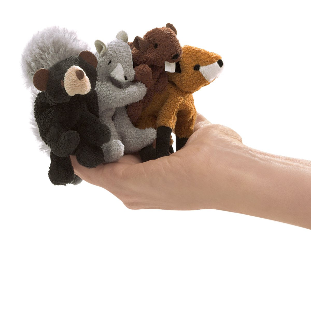 Folkmanis Woodland Animal Finger Puppet Set, Multicolor, 8' (2769)