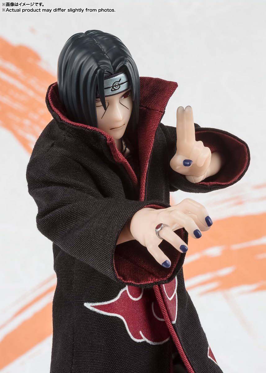 TAMASHII NATIONS S.H.Figuarts Itachi Uchiha NARUTOP99 Edition Action Figure, Polyvinyl Chloride, 6.3"