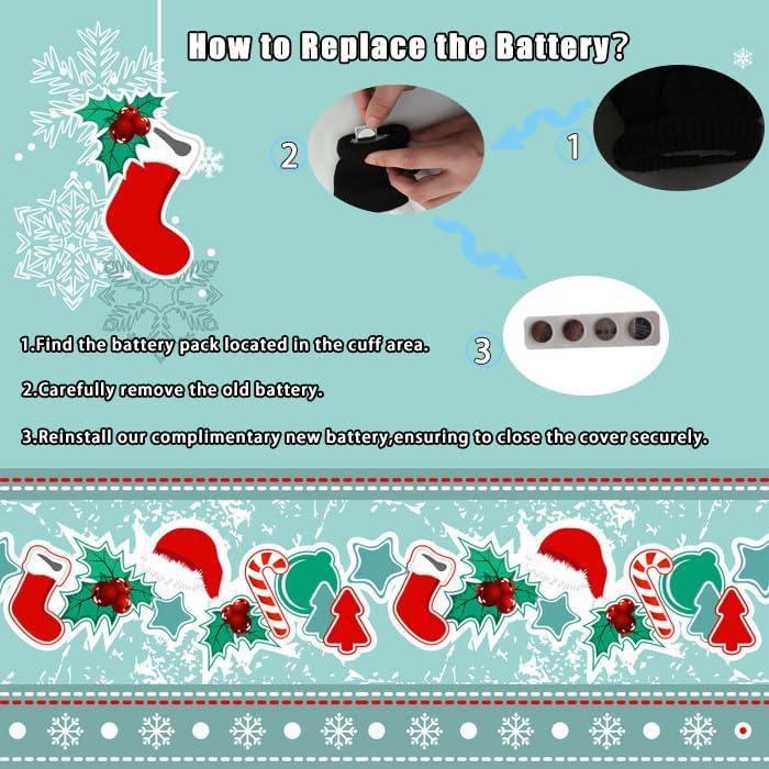 Coceleryre Led Gloves Light Up Gloves Boys Cool Toys 6 Modes Flashing Fun Toys For 4 5 6 7 Year Old Kids Gift