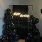154 Pcs Black Balloons Arch Kit, Black Balloons Different Sizes Pack Of 5/10/12/18 Inch Black Balloons For Balloon Arch As New Y