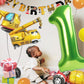 40 Inch Light Green Number 4 Balloon For Boys 4 14 24 40 Birthday Party Decorations, Large Numbers For 2024 Party Decor Annivers