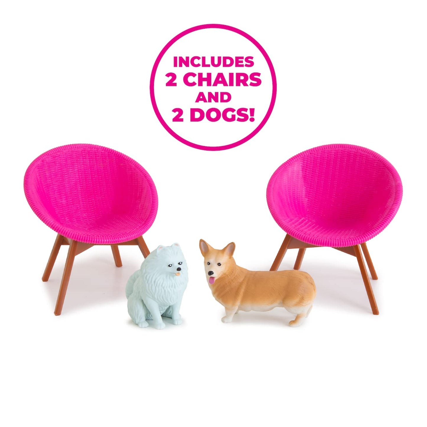TCG Toys Barbie Dream House Playmat - Jumbo Size, Multicolor, Includes Chairs and Dogs, Model 73207