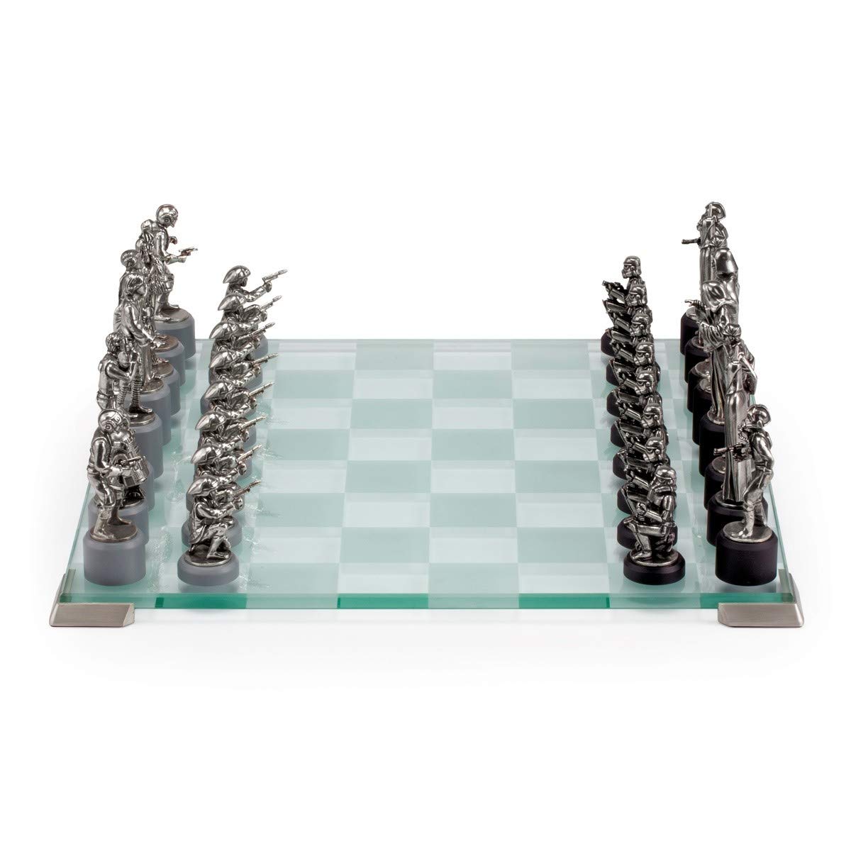 Royal Selangor Pewter Star Wars Classic Chess Set for 2 Players - Silver, Model 015502