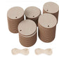 Diy4U Mdf Art Craft Circle 2 Inch Round Shape With Hole | 50 Pc. | 2Mm Thin | Predrilled Wood Blank Cutout For Decoration, Penda