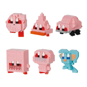 Nanoblock - Kirby - Kirby And The Forgotten Land (Blind Box Complete Set), Mininano Series Building Kit