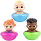 Cocomelon Floating Pool & Bath Toys 3-Pack - Includes Jj, Cody, Yoyo - Officially Licensed - Water Figure Playset For Summer Swimming & Tub - Easter Gift For Toddlers, Preschoolers & Kids 18Mo+