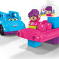 Mega Bloks First Builders Tina Tour Bus With Big Building Blocks, Building Toys For Toddlers (6 Pieces)