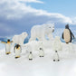 12 Pieces Realistic Polar Animal Figurines Arctic Toys Polar Animal Figures Set includes 6 Pieces Polar Animal Bear Figurines and 6 Pieces Emperor Penguin Family Figures Birthday Party Favor