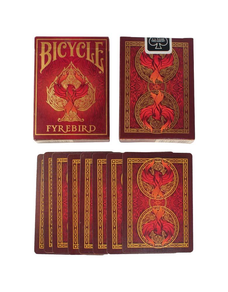 Bicycle Fyrebird Playing Cards Red