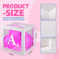 Pabues Baby Boxes For Baby Shower White Clear Balloon Box Blocks Gender Reveal Decorations And Birthday Party (7 Pcs Balloon Box