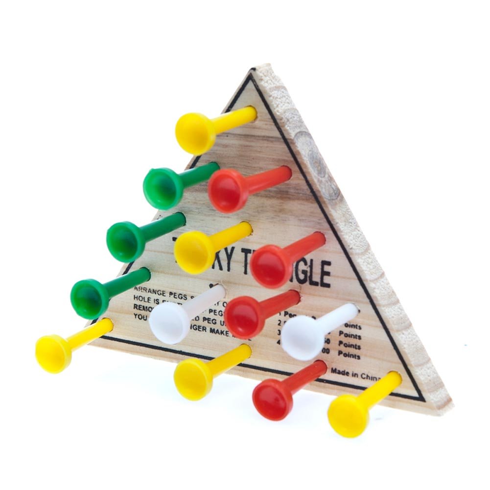 Rhode Island Novelty 4.5 Wooden Triangle Game-New