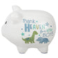 Baby Essentials My First Piggy Bank, Baby'S First Piggy Banks For Boys And Girls (Thank Heaven Dinos)