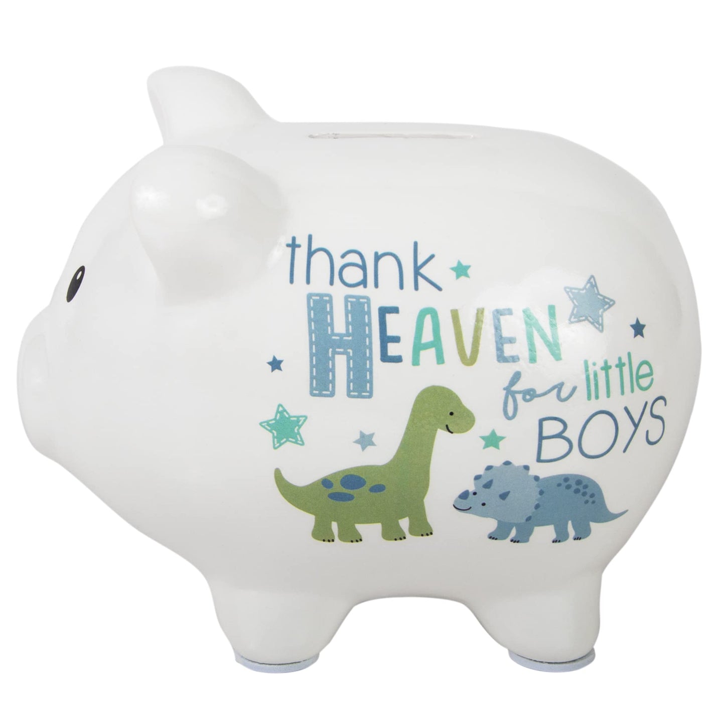 Baby Essentials My First Piggy Bank, Baby'S First Piggy Banks For Boys And Girls (Thank Heaven Dinos)