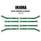 INJORA High Clearance Front 4 Links Set for SCX24 JLU AXI00002 Chevrolet C10 AXI00001 Axial 1/24 RC Crawler Car, 8PCS (Green)