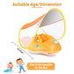 Laycol Baby Swimming Float With Upf50+ Sun Canopy Baby Floats For Pool No Flip Overbaby Pool For Baby Age Of 3-36 Months (Yellow, L)