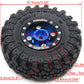 Hobbysoul Rc 1.0 Tires & Heavy Adjustable Offset 1.0 Beadlock Wheels Black Blue For 1/24 Rc Crawler Car Truck Axial Scx24 Upgrad