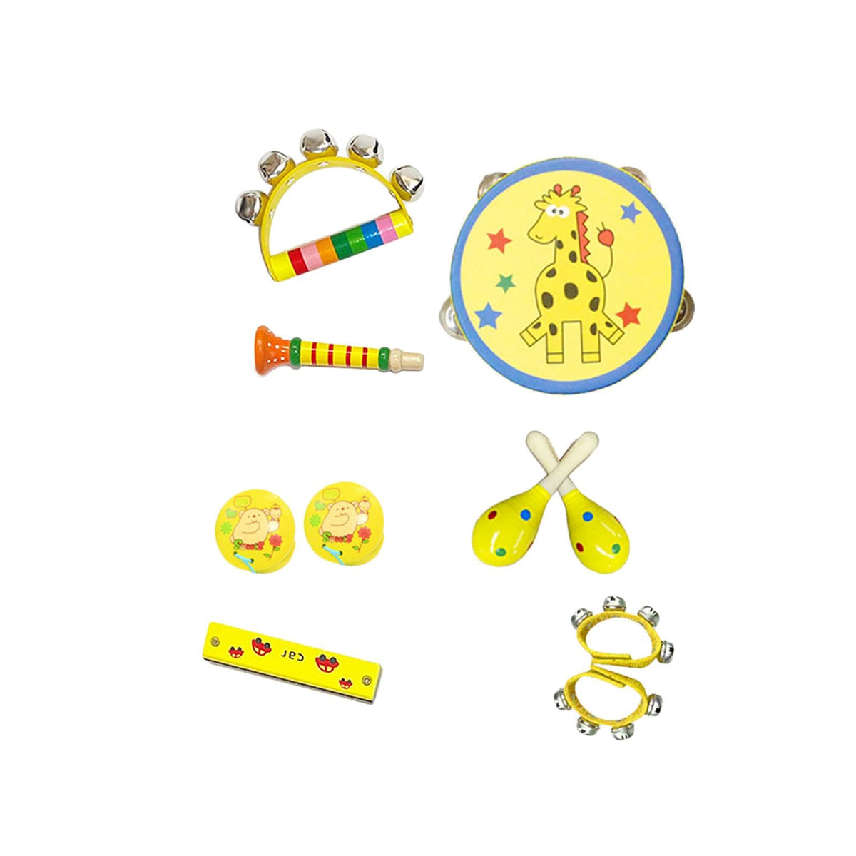Atorse Montessori Music Toy Percussion Sets Wooden Music Sets Drum Toy For Gift