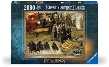 Ravensburger Lord of The Rings: The Fellowship of The Ring 2000 Piece Jigsaw Puzzle for mature-themeds | Vibrant Imagery | Unique Softclick Technology | Sustainably Sourced Materials | 16927