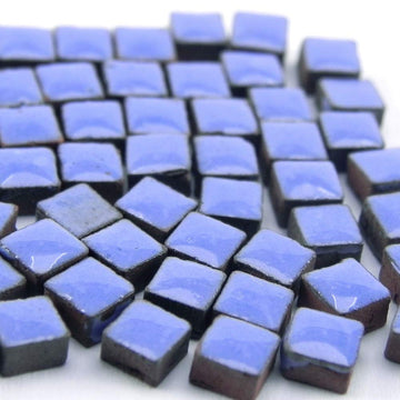 Mini Ceramic Tiles (0.19Inch Or 5Mm) 250 Pieces, Intense Blue, Rb07