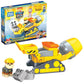 Mega Bloks Paw Patrol Toddler Building Blocks Toy Car - Rubble's City Construction Truck, 17 Pieces, Plastic, Multi, Model GYW91