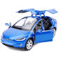 Gidoyi Toy Car Model X, Pull Back Car Toys Alloy Vehicles With Lights And Sound 1:32 Scale Model Car (Blue)
