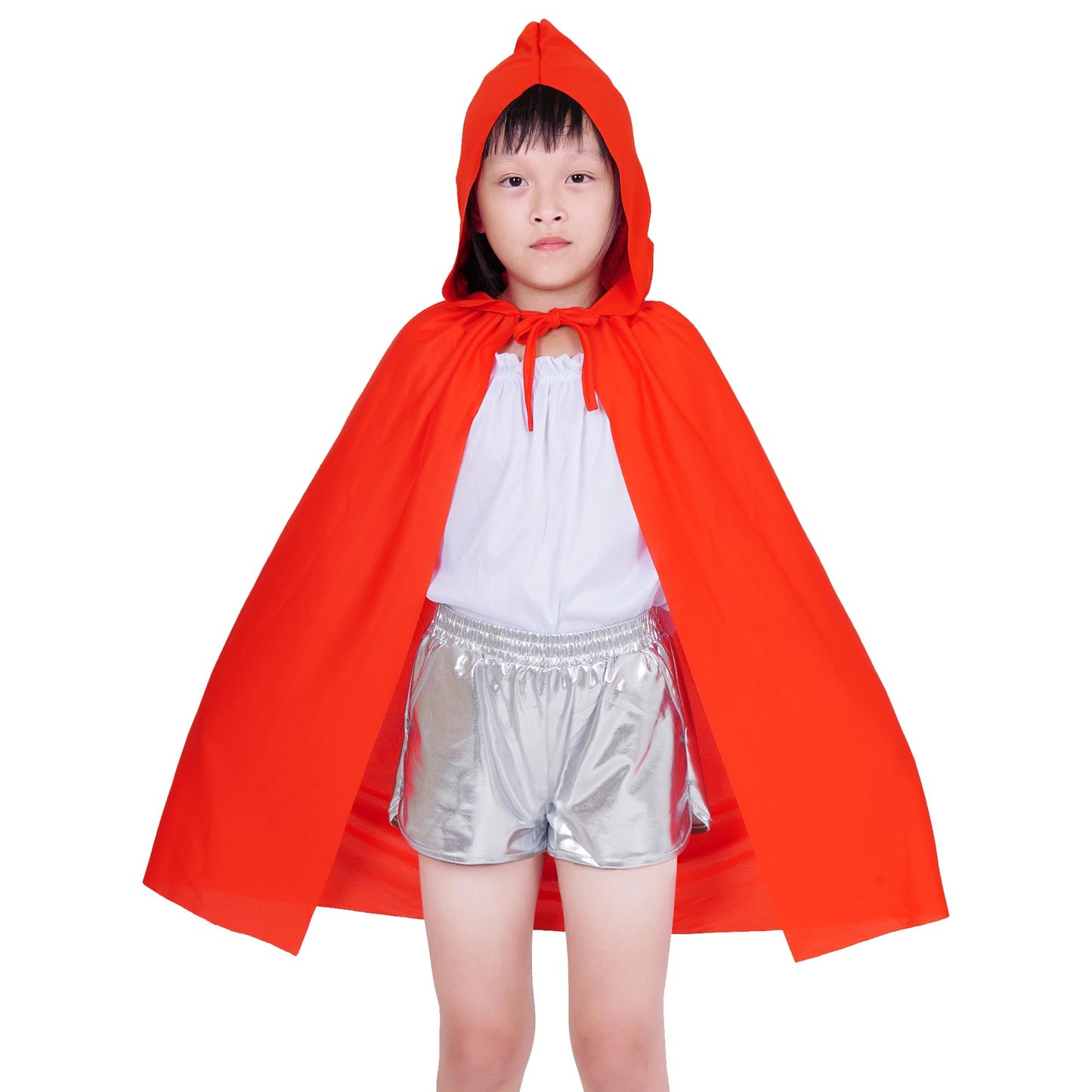 Dxhycc Hooded Cloak Cape Unisex Halloween Cloak For Halloween Christmas Role Play Cosplay Costume, Red