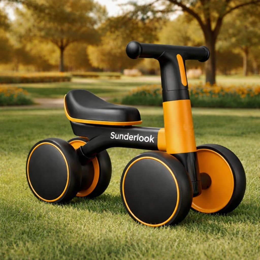 Sunderlook Balance Bike For 1+ Year Old - Mini Ride For Baby, Manual Push Bike For 12-36 Months, Sturdy Balance Bike For 2+ Year