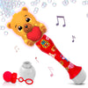 ArtCreativity Light Up Valentine's Day Bubble Wand Toy for Toddlers, Red, with Lights & Music, Perfect for Ages 3-6, Great Party Favor