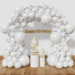 Kawkalsh White Balloon Arch Kit 111Pcs 18 12 5 Inch Latex Party Balloons Garland For Birthday Baby Shower Wedding Engagement Ann