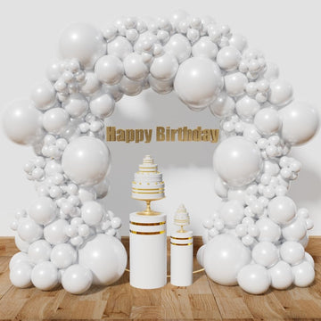 Kawkalsh White Balloon Arch Kit 111Pcs 18 12 5 Inch Latex Party Balloons Garland For Birthday Baby Shower Wedding Engagement Ann