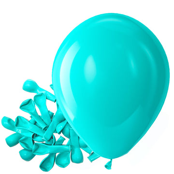 Bezente Teal Balloons Latex Party Balloons - 150 Pack 5 Inch Matte Small Turquoise Helium Balloons For Wedding Baby Shower Birth
