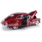 1948 Chevy Aerosedan Fleetline  Red - Motormax enhanced American 73266 - 1/24 Scale Diecast Model Car  unisex-children