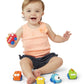 Kidoozie Mini Monster Trucks - Teaches Beneficial Roleplay and Employs Tactile Engagement - Includes Yellow, Orange, Blue, Green