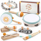 Toddlers Musical Instruments-Baby Montessori Wooden Musical Toys For Toddlers 1-3 Year Old,Kids Percussion Instruments Toy For 1