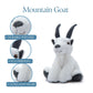 The Petting Zoo Mountain Goat Stuffed Animal Plushie, Gifts For Kids, Wild Onez Wildlife Animals, Goat Plush Toy 9 Inches