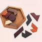 Wooden Hexagon Puzzle For Kid Shape Pattern Block Brain Teaser Puzzles Wood Block Puzzle Geometric Tangram Puzzle Blocks Game St