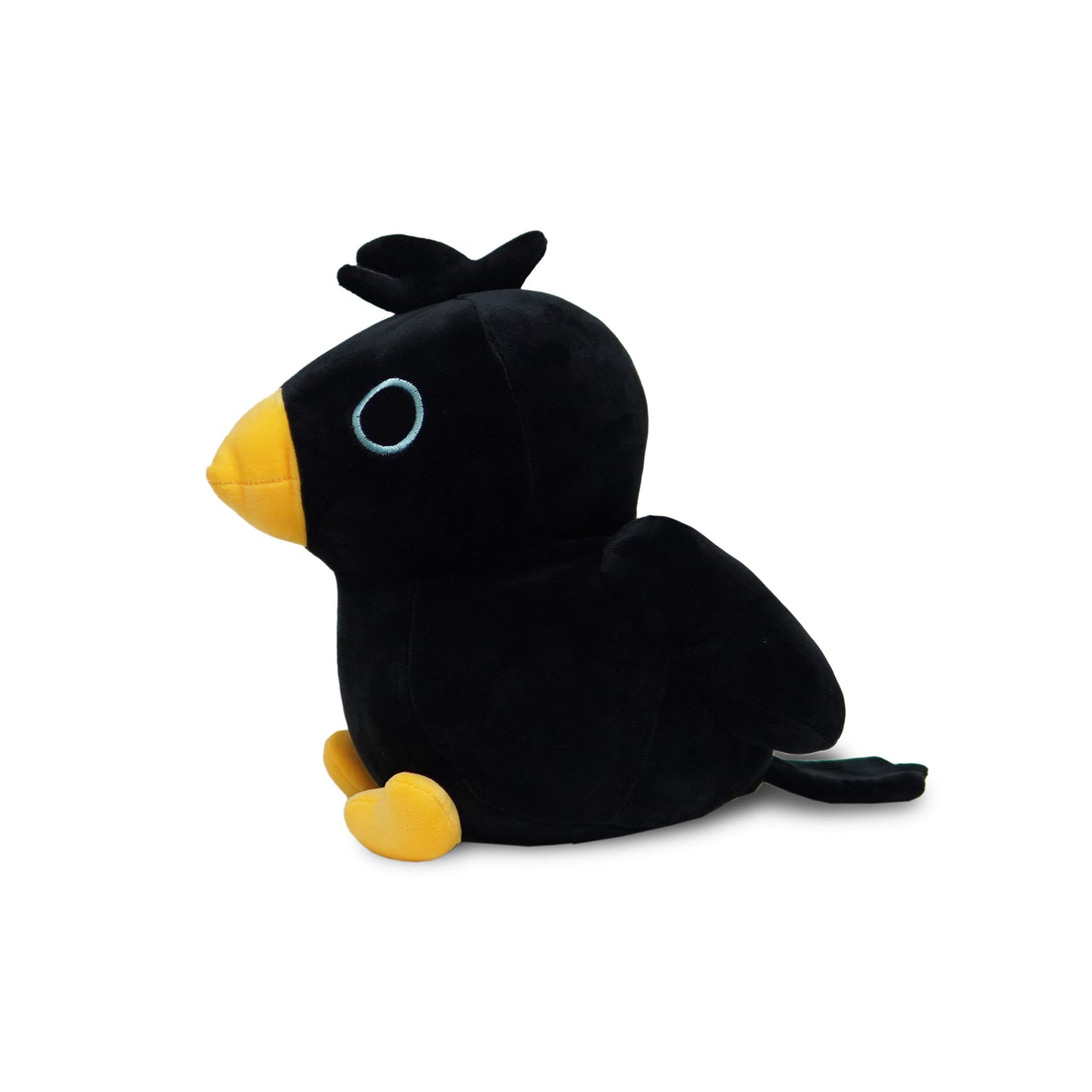 Avocatt Black Crow Plushie Toy - 10 Inches Stuffed Raven Animal Plush - Plushy And Squishy Raven With Soft Fabric And Stuffing -