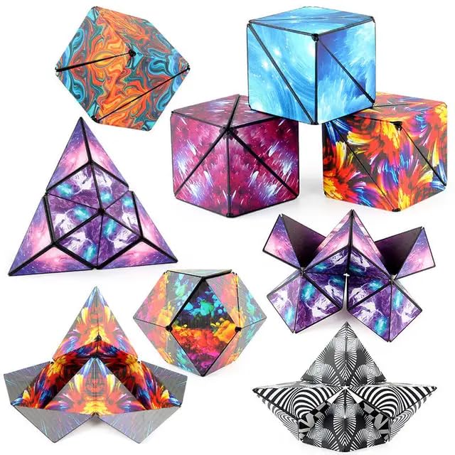 Sawkirp Darshraj Pack of 1 Piece 72 Transformation Galaxy Pattern Infinity Cube, Triangle Puzzle Set, Geometric Origami Fidget T