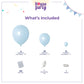 House Of Party Pastel Blue Balloons - Light Blue Balloons 5/12/18 Inch, Baby Blue Balloons Garland For Graduation, Baby Shower &