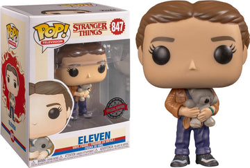 Funko POP! Stranger Things Eleven with Bear - Target Exclusive, Vinyl Figure, Light Brown, Model FU42177