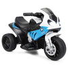 OLAKIDS Kids Ride on Motorcycle, 6V Licensed BMW Electric Motor with Music, Foot Pedal, Headlight, Leather Seat Cushion, 3 Wheel