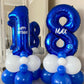 Navy Blue 18 Balloon Numbers,40 Inch Dark Blue 18 Or 81 Birthday Balloons Large Foil Mylar Balloons Number 18 For Birthday Party Anniversary Decorations
