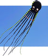 APZ Sky Visitor 3D 26ft Ultra Large & Fun Octopus Foil Kite with Handle & Line, Giant Kite for Adults and Kids, Boys Girls, Beac